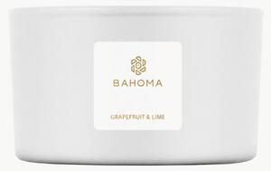 Ručně vyrobená vonná svíčka se třemi knoty Pearl (grapefruit, limetka)