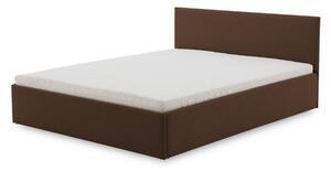 Čalouněná postel LEON s pěnovou matrací rozměr 160x200 cm Černá