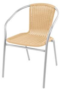 Linder Exclusiv Zahradní židle RATAN Silver/Beige