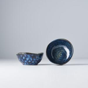 Made in Japan (MIJ) Indigo Blue Nepravidelná Miska na omáčku 8,5 cm, 100 ml