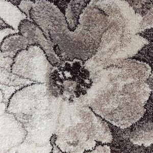 Makro Abra Moderní kusový koberec Panamero 16 Květy hnědý Rozměr: 120x170 cm