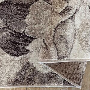 Makro Abra Moderní kusový koberec Panamero 16 Květy hnědý Rozměr: 80x150 cm