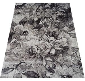 Makro Abra Moderní kusový koberec Panamero 16 Květy hnědý Rozměr: 120x170 cm