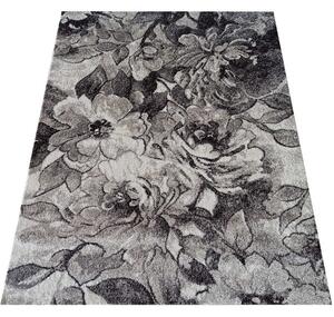 Makro Abra Moderní kusový koberec Panamero 16 Květy hnědý Rozměr: 80x150 cm