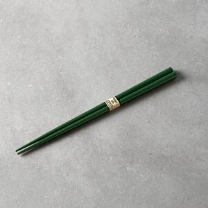 Made in Japan (MIJ) Lakované jídelní hůlky Chopsticks tmavě zelené