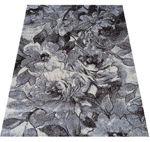 Makro Abra Moderní kusový koberec Panamero 16 Květy šedý Rozměr: 200x290 cm