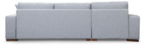 Designová rohová sedačka Bellona 290 cm světle šedá - levá
