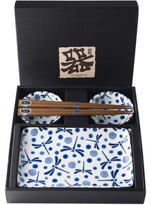 Made in Japan Sushi set Blue Dragonfly 6 ks