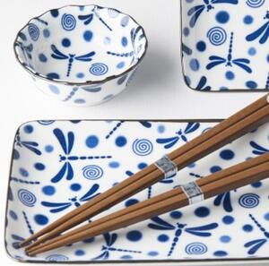 Made in Japan Sushi set Blue Dragonfly 6 ks