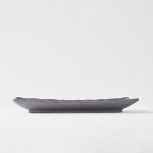 Made in Japan (MIJ) Talíř na sashimi Akane Grey 29 x 13 cm