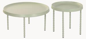 Sada kovových odkládacích stolků Daisy, 2 díly