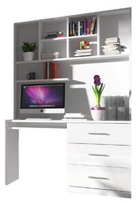 PC stolek Paradisa PD03 (bílá + lesk bílý)