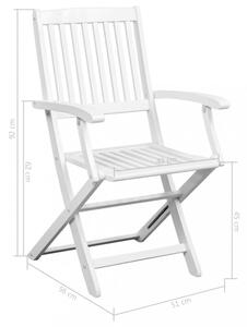 Jídelní židle 2 ks bílá Dekorhome