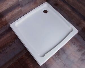 Gelco DIONA retro sprchová vanička z litého mramoru, čtverec 90x90x7,5cm GD009