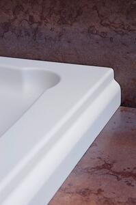 Gelco DIONA retro sprchová vanička z litého mramoru, čtverec 90x90x7,5cm GD009