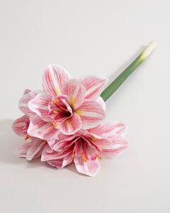 Umělá květina Amarylis 62 cm pink