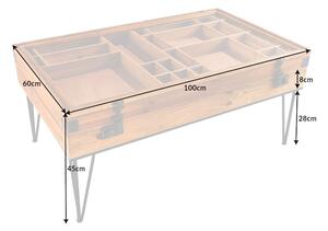 Designový konferenční stolek Eisley II 100 cm jedle