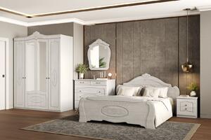 KOUDIA ložnicová sestava, ledový dub/bílá