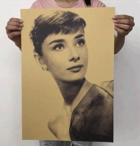 Plakát Audrey Hepburn 51,5x36cm Vintage č.6