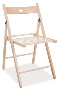 Židle SMART ii natural, Sedák bez čalounění, Nohy: dřevo, dřevo, barva: hnědá, bez područek