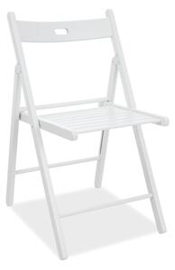 Židle SMART ii bílá, Sedák bez čalounění, Nohy: dřevo, dřevo, barva: bílá, bez područek