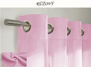 F.Tvoje Hotový voálový barevný závěs / záclona na kolečkách / s kroužky 145x250cm různé barvy Barva: růžová