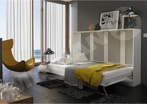 Sklápěcí postel Concord Pro II, Rozměr postele: 90x200, Barva: bílá / bílý lesk Mirjan24 5902928169645