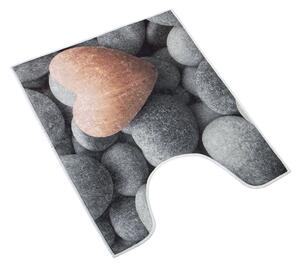 Bellatex Koupelnová předložka 3D tisk 50x60 cm tmavé kameny