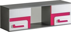 Casarredo - Komfort nábytek Závěsná skříňka APETTITA 10 antracit/růžová