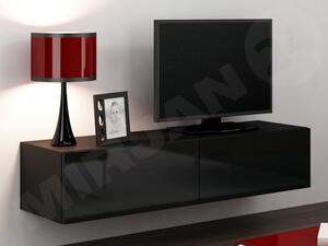 TV stolek Zigo 140, Barva: černý / černý lesk Mirjan24 5902928699777