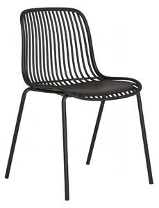 Zahradní židle Branson, černá, 46,5×55×82 cm – House Nordic