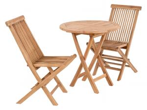 Zahradní set Oviedo & Toledo, přírodní teak, pro 2 osoby – House Nordic