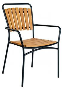 Zahradní židle Cleveland, teak/kov, 64×58×91 cm – House Nordic