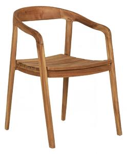 Zahradní židle Otero, teakové dřevo, přírodní, 76×55×54 cm – House Nordic