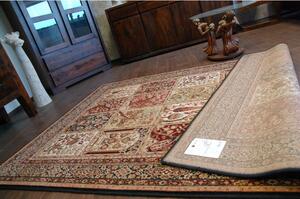 Agnella vlněný koberec Isfahan Timor černý Rozměr: 100x180 cm