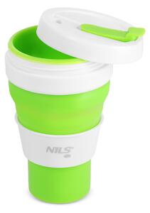 NC4103 SV.ZELENÝ SILIKONOVÝ SKLÁDACÍ HRNEK 600ML NILS CAMP