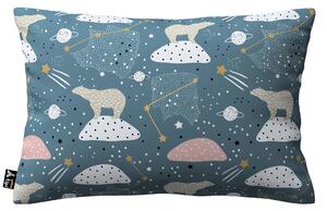 Kinga - potah na polštář jednoduchý obdélníkový barva modrá látka vzorované