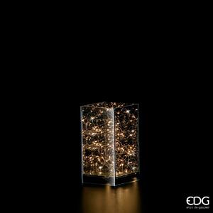 EDG Skleněná světelná dekorace s 50 LED světýlky