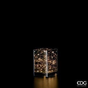 EDG Skleněná světelná dekorace se 40 LED světýlky