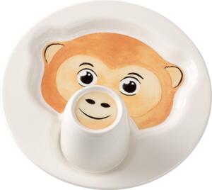 Villeroy&Boch Animal Friends Dětská Sada Opička - hrnek a talíř, 2ks