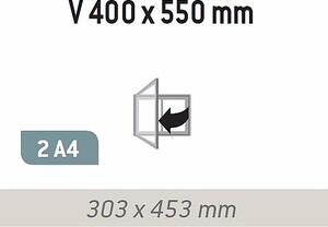 Magnetická vnitřní vitrína Reference V 400 x 550 mm (2x A4)