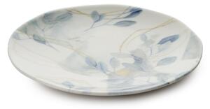 Jídelní sada 24 ks bílá/modrá/porcelán