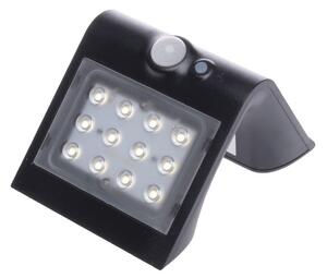 Ecolamp Exteriérové ​​solární nástěnné LED svítidlo Butterfly, 1x LED 1,5w, černá, pohybový senzor