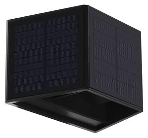 Exteriérové ​​solární nástěnné LED svítidlo Wings1, 1x LED 2w, černá