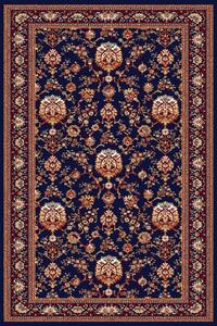 Klasický kusový koberec Agnella Adel Crave Granat modrý Rozměr: 60x120 cm