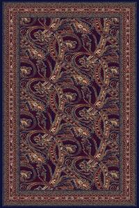 Klasický kusový koberec Agnella Adel Leaflike Granat modrý Rozměr: 200x280 cm