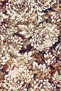 Moderní kusový koberec Agnella Adel Sonik Toffi Květy béžový Rozměr: 133x195 cm