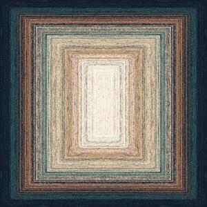 Kusový koberec vlněný Agnella Agnus Plomo Miedziany zelený Rozměr: 200 x 200 cm