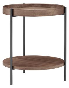 ODKLÁDACÍ STOLEK, barvy vlašských ořechů, kompozitní dřevo, 44/49 cm Livetastic - Online Only konferenční stolky, Online Only