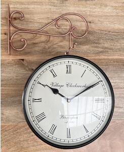 Oboustranné nástěnné hodiny Ø 25 cm